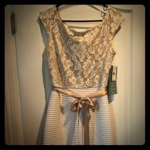 Cream color knee length dress!